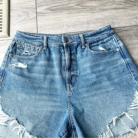 AE Highest Waist  Denim Mom Shorts - Picture 5 of 16